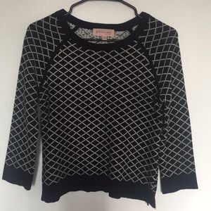 Philosophy black and white cotton top shirt